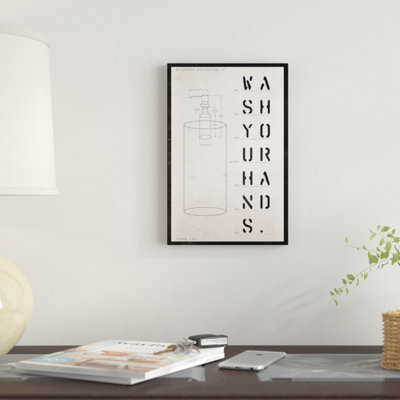 «Soap Distributeur brevet imprimé», art textuel sur toile