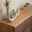 Commode d'appoint simple en bois massif avec rangement pour chambre simple
