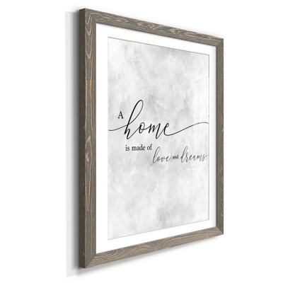 A Home - Cadre photo, impression d'art textuel sur papier