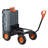 Dump Cart, Poly Garden Dump Cart with Easy to Assemble Steel Frame