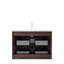Meuble-lavabo de salle de bain 30 po NOOR avec lavabo, armoire de rangement murale en contreplaqué flottant avec 2 tiroirs, lavabo en céramique blanche, robinet NO, pré-assemblé, couleur grain de bois noyer rétro-304521564-304521565