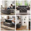 Banc de rangement rembourré capitonné Velet-1818524024
