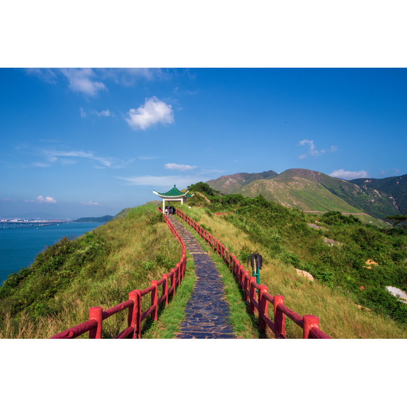 Leonsis Chinese Pavilion On A Mountain Top - Wrapped Canvas Print, 30cm H x 46cm W x 3.8cm D