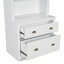 Ensemble de bibliothèque moderne 2 pièces avec éclairage à DEL, tiroirs et tablettes ouvertes pour le rangement du salon et du bureau personnel