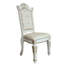 Santiago White And Bone Wood Side Chair (Set Of 2) With Nailhead Trim