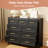 Mikenlee 9 Drawers Metal Modern Dresser, Steel Chest of Drawers for Living Room, Hallway, Bedroom-461029090