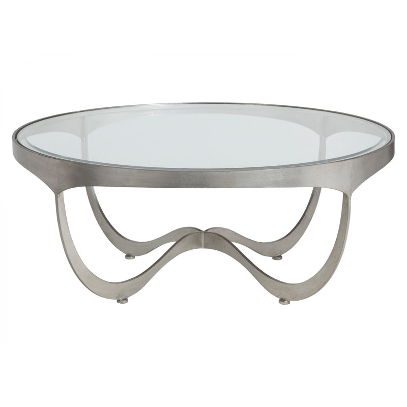 Metal Designs Sophie Cocktail Table, Silver Leaf