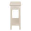 Table de chevet Ilithia avec rangement rabattable et tablette ouverte, table de chevet mince pour les petits espaces, table de bout étroite et moderne pour la chambre à coucher ou le salon, organisateur de table d'appoint peu encombrant-1332687819