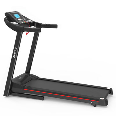 Tapis roulant pliable avec inclinaison Fitshow App Home, tapis roulant pliant pour l'entraînement à domicile, tapis roulant électrique pour la course à pied avec écran ACL de 5 po, musique Bluetooth d'une capacité de 250 lb