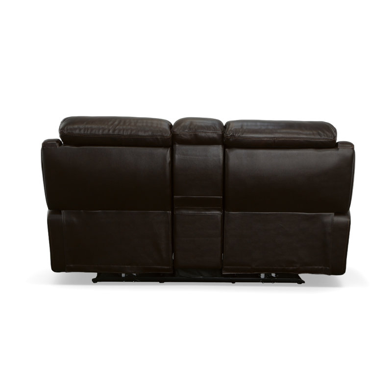 Causeuse inclinable électrique avec console et appuis-tête électriques Fenwick, Noir, noir, noir, noir