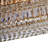 Marquise 16-Light Rectangular Chandelier - Gold