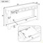 Console / canapé avec tiroirs de rangement et tablette inférieure pour le vestibule-1654849962