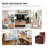 Alfonso Faux Leather Swivel Accent Chair with Removable Cushion-682686786