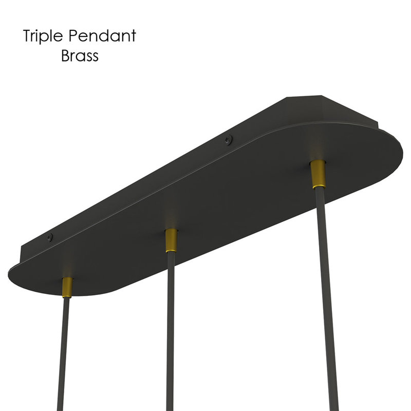 6 - Light Pendant, Brass