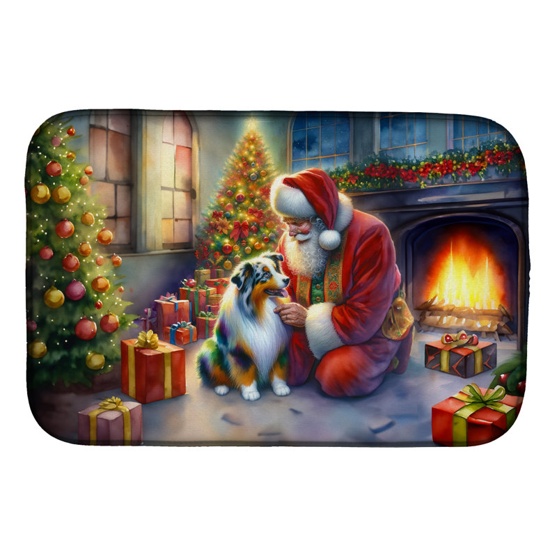 Tapis de séchage pour père Noël australien