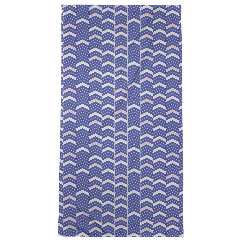 Stephenie Beach Towel, Blue/Light Pink