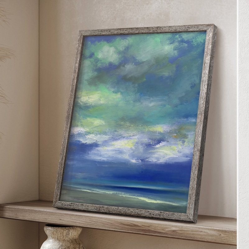 Île de midi, reproduction encadrée - bois massif, H 11 po x l 9 po