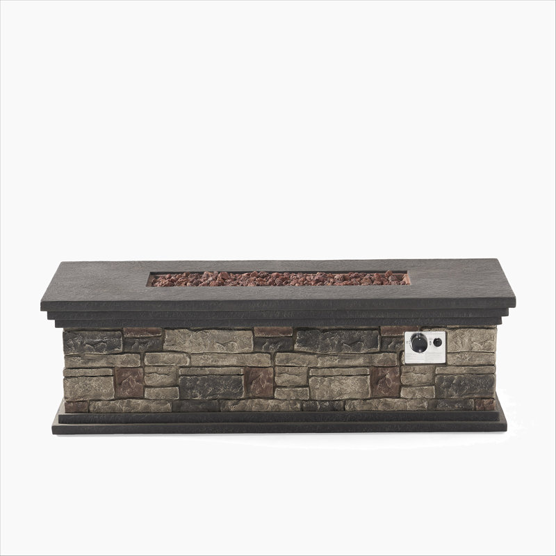 RECTANGLE MGO FIRE PIT - 50 000 BTU