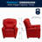 Contemporary Kids Recliner with Cup Holder-56801096