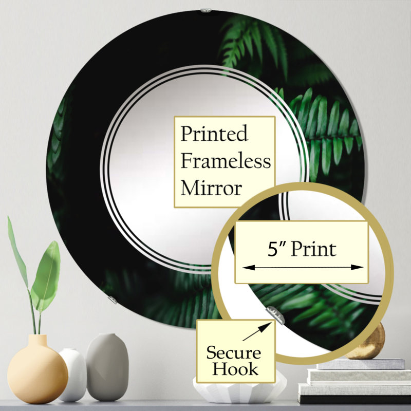 Circle Mirror, 24" x 24"