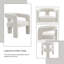 Ensemble de 2 chaises d'appoint Loma Beige Boucle