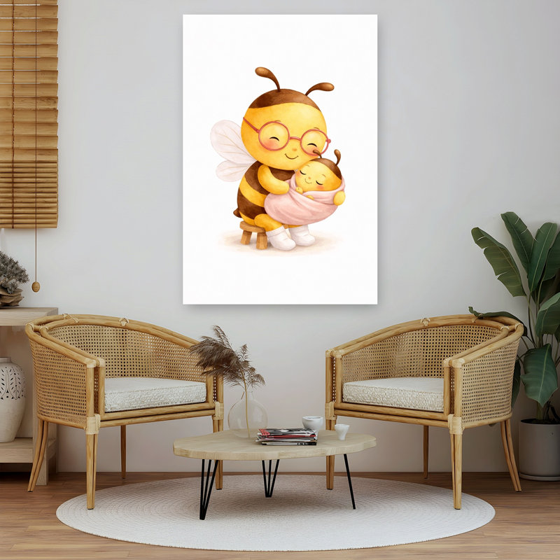 «Mama Bee & # 039; S Love Peaceful Bee», reproduction d'art murale, 60" H x 40" W