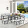 Crussell 9 - Person Patio Conversation Sets with Cushions