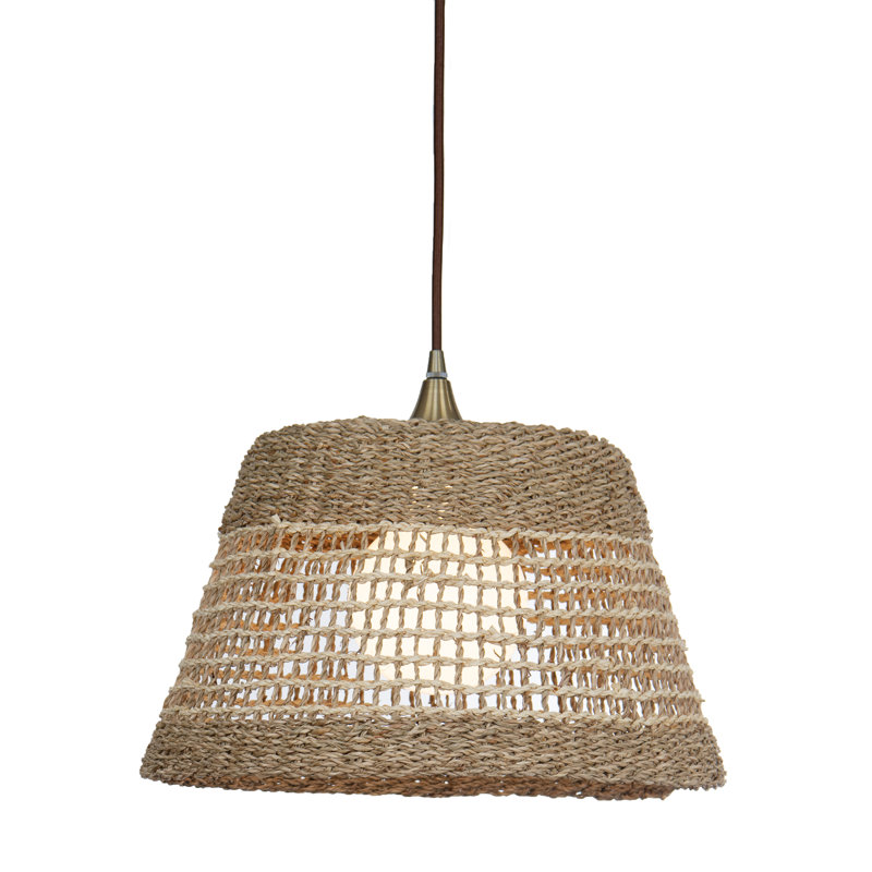 Cove 1 - Light Pendant, Brass, 16" H x 10" W x 9" D