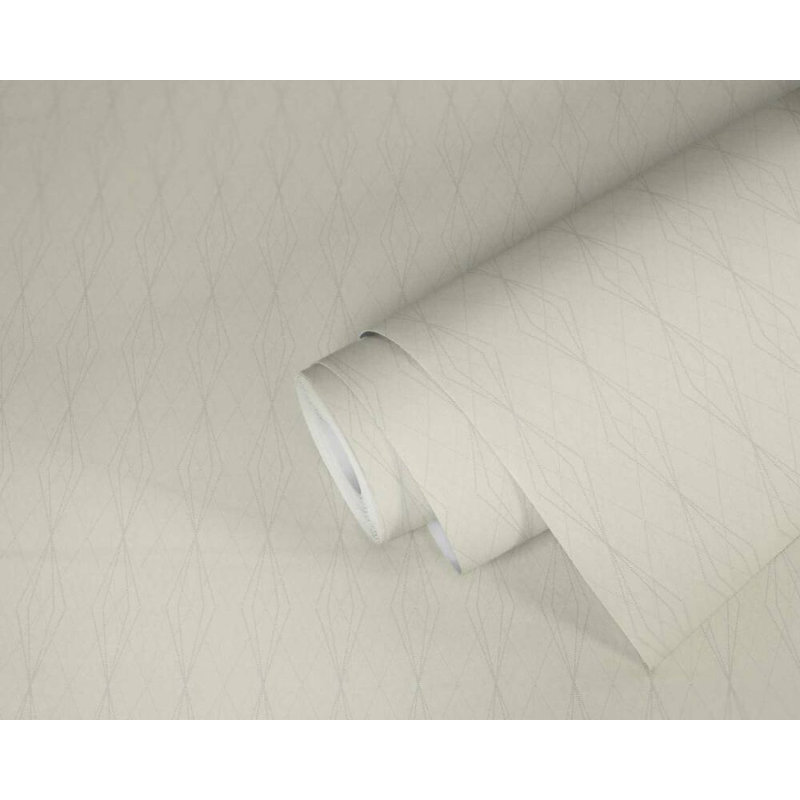Rouleau de papier peint L 33 pi x l 21 po Concord, Blanc/Crème