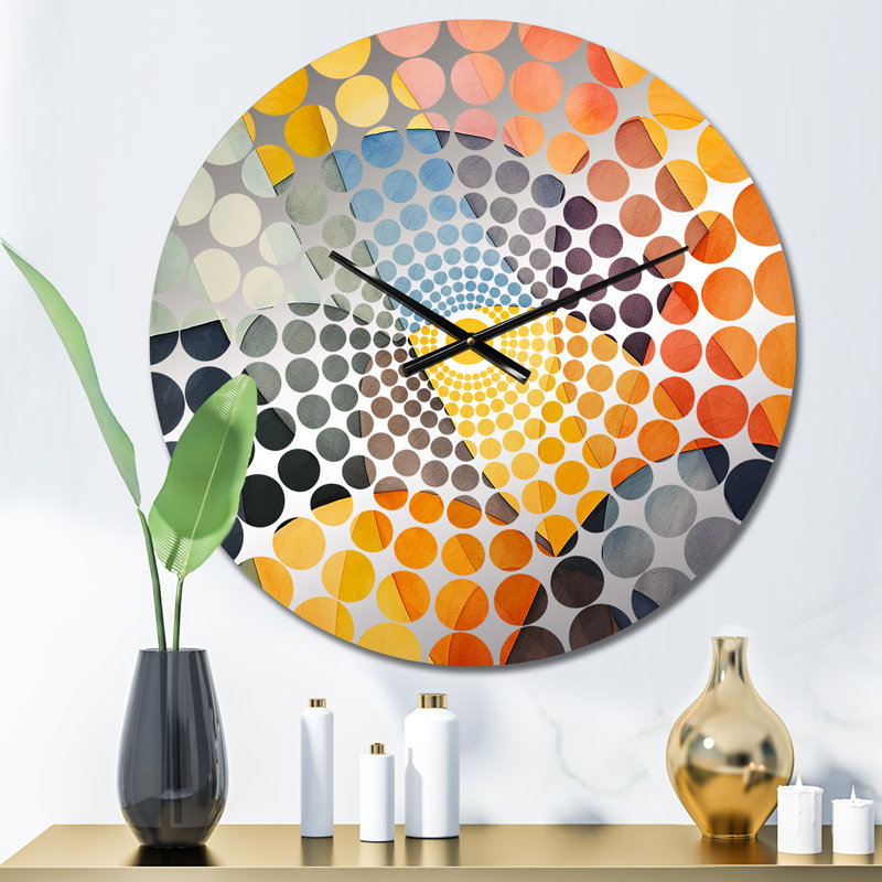 Plimpton - Horloge murale géométrique abstraite, Petit