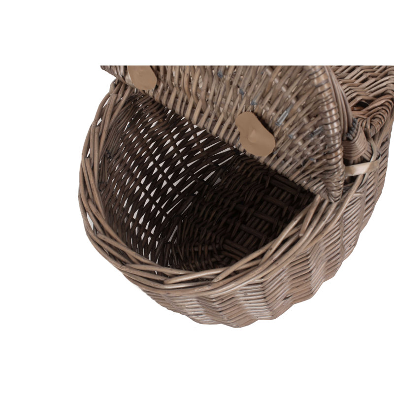 Wicker Oval Picnic Hamper Basket