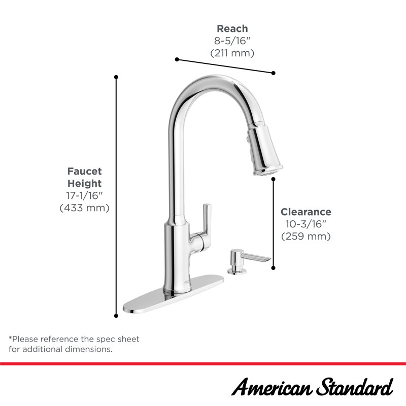 Matte Black Pull-Down Kitchen Faucet with Soap Dispenser