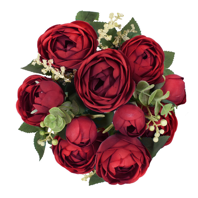 Buisson de renoncule classique, Rouge