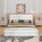 Queen Size Upholstered Platform Bed-656283568