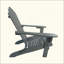 Chaise Adirondack d'extérieur ou d'intérieur en bois, pliable