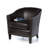 Aous Faux Leather Barrel Chair-1207868267