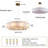 10-light Dimmable Round Alabaster Chandelier