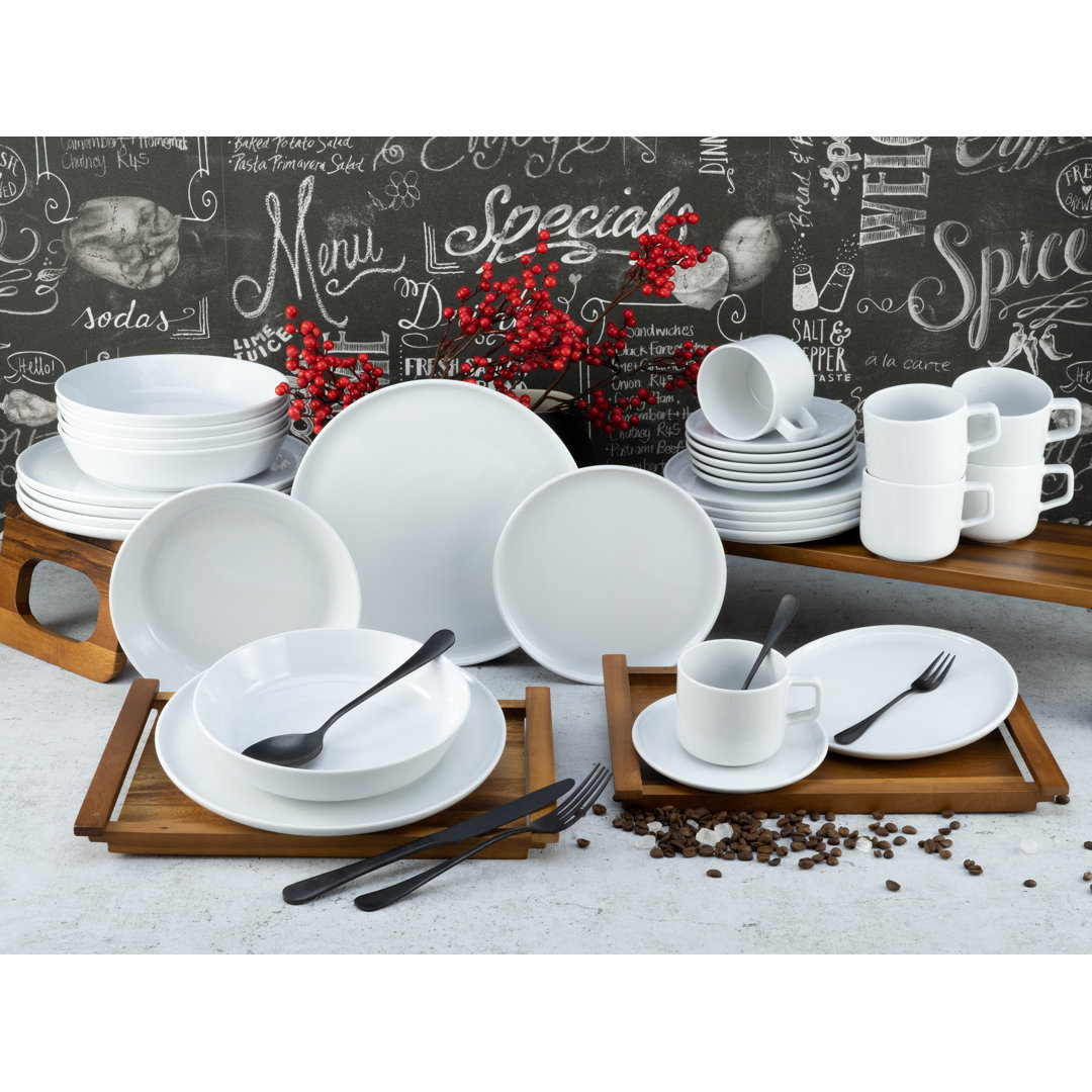 Serie Chef Collection Weiß, Geschirrset, Kombiservice 30 Teilig