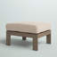 Repose-pieds d'extérieur avec coussin Gelston