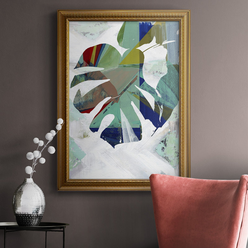 Monstera I - reproduction d'art sur toile, H 36 po x l 24 po