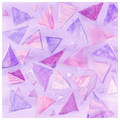 Triangular Abstract Shapes Bath Mat
