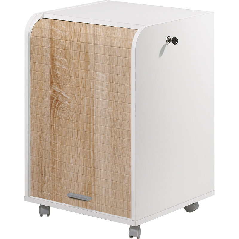 Aszia 2 -Drawer, White/Oak