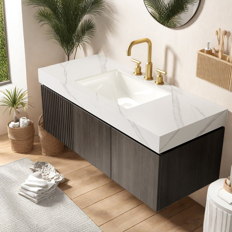 Meuble-lavabo et lavabo flottant Modern