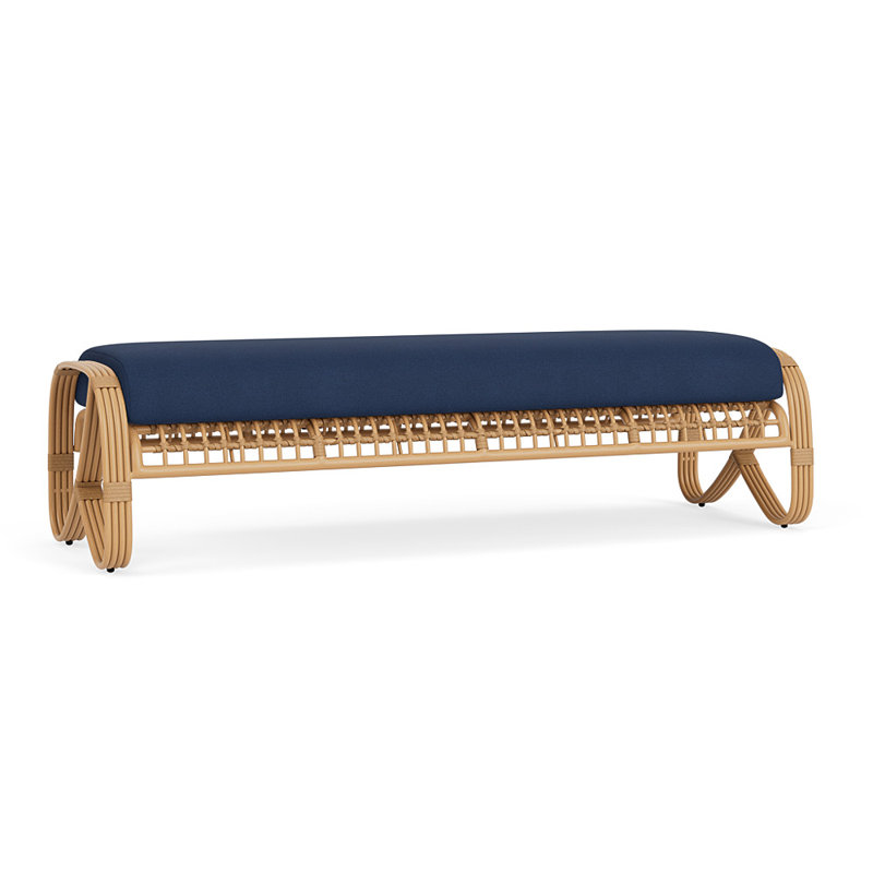 Riviera Patio Bench, Sandberg Navy