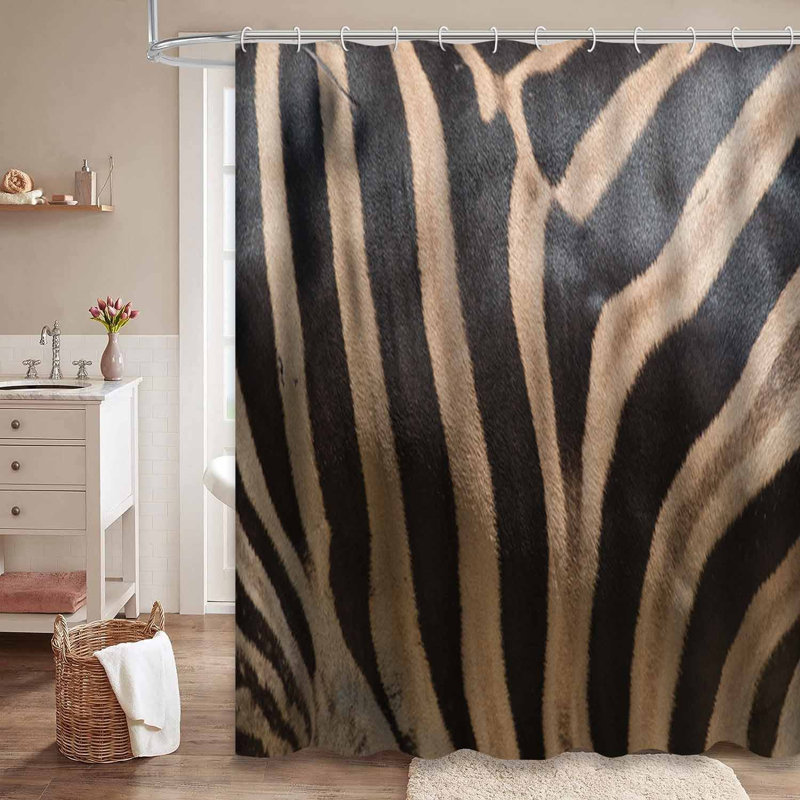 Rideau de douche noir imperméable, rideaux de douche pour la salle de bain avec 12 crochets, 72" L x 84" W