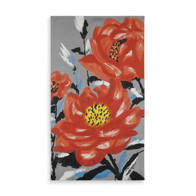 Three Pink Flowers Tablecloth | Botanical Coral Decor