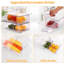 Ensemble de 2 tiroirs de rangement empilables, bacs de rangement en plastique