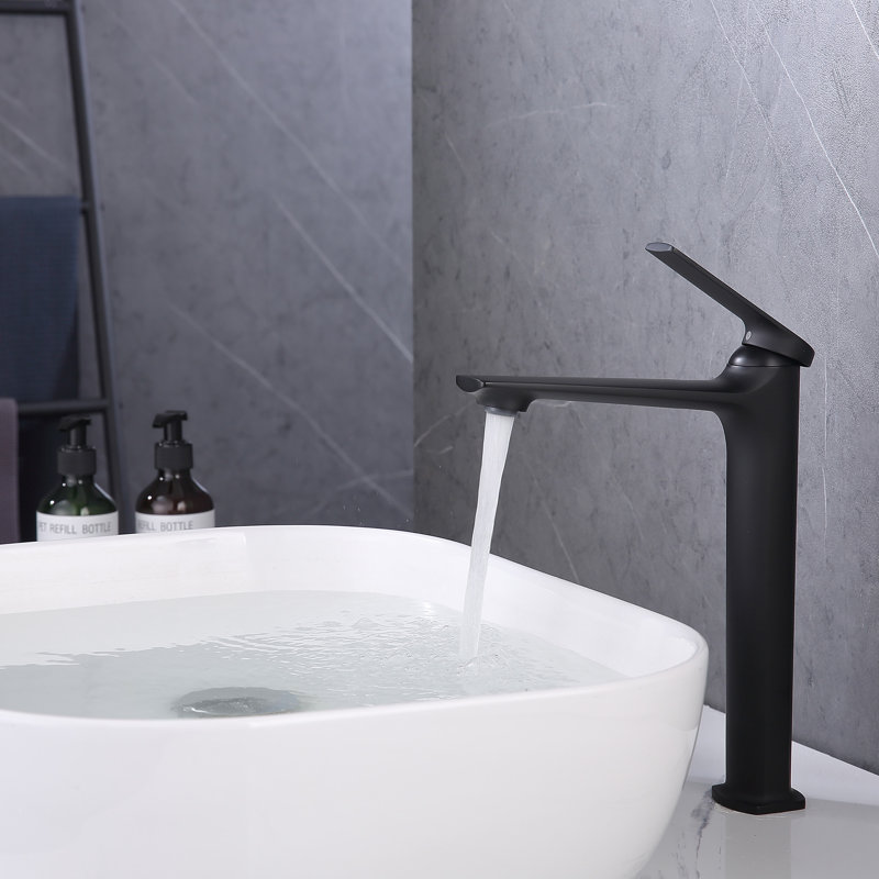 Le Mans - Robinet de lavabo vasque monotrou Vanity, Noir mat