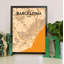 « barcelone city map », reproduction d’impression sur affiche-31735417