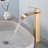 Single Hole Bathroom Vessel Faucet With Pop-Up Drain Assembly Waterfall Bathroom Vessel Sink Faucets Stainless Steel Single Handle Tall Bathroom Basin Taps-109512787